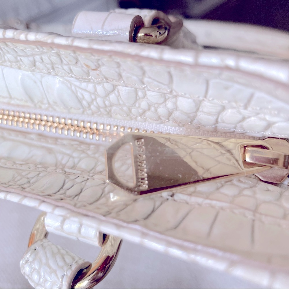 🩷Brahmin White Leather Handbag  NWT - Picture 7 of 10